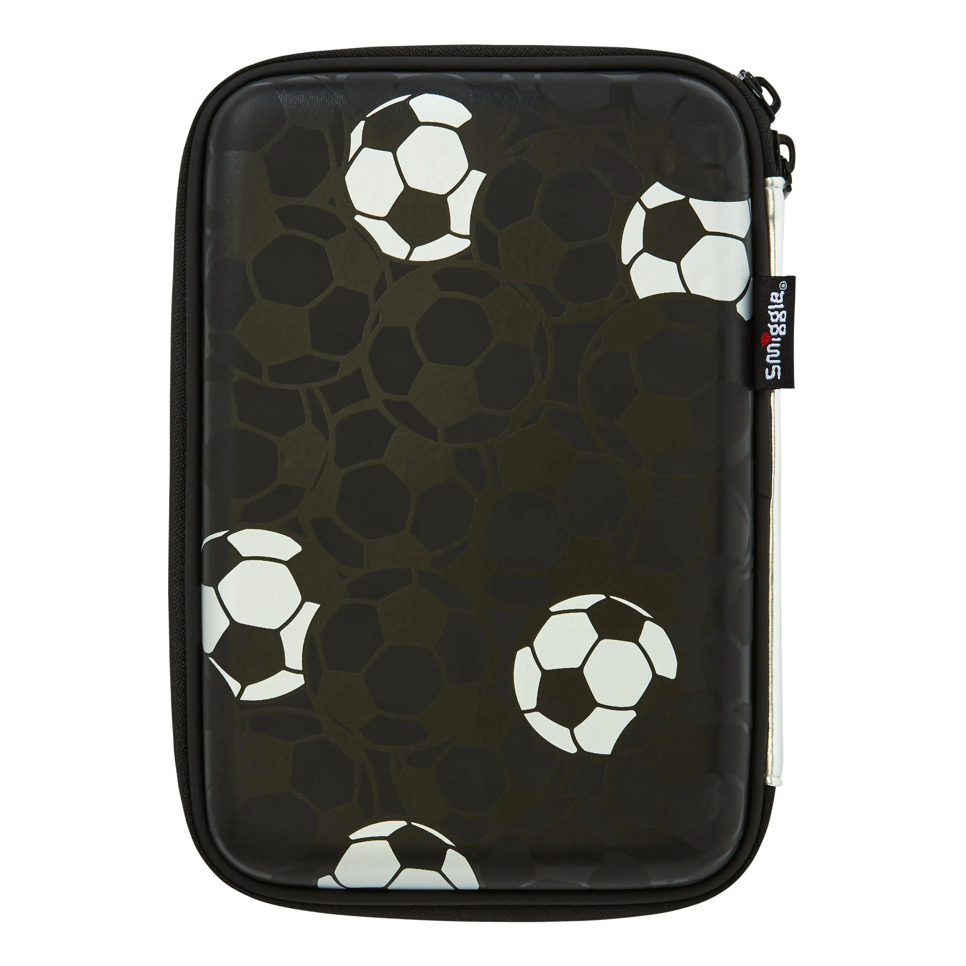SMIGGLE Striker Hardtop Pencil Case - Silver