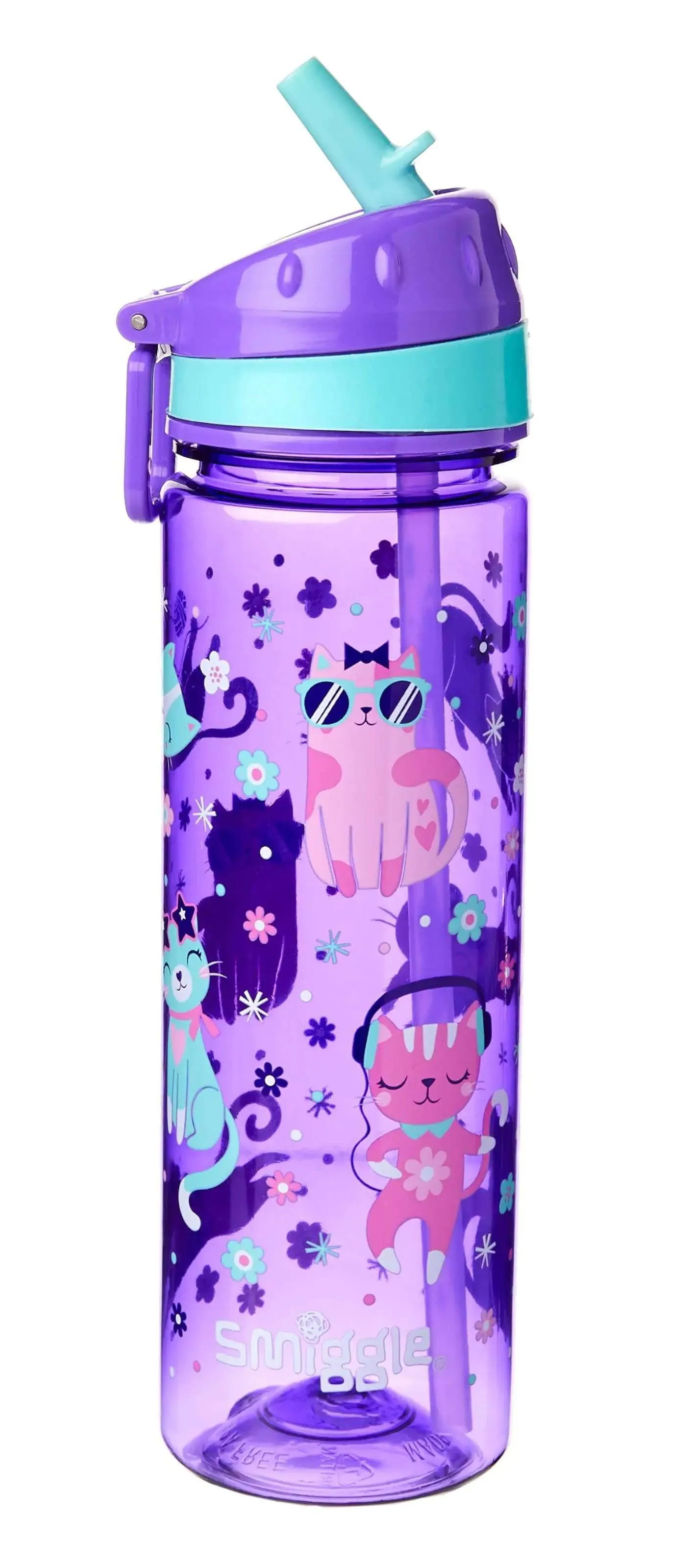 SMIGGLE Universe Drink Up Straight Bottle - Purple
