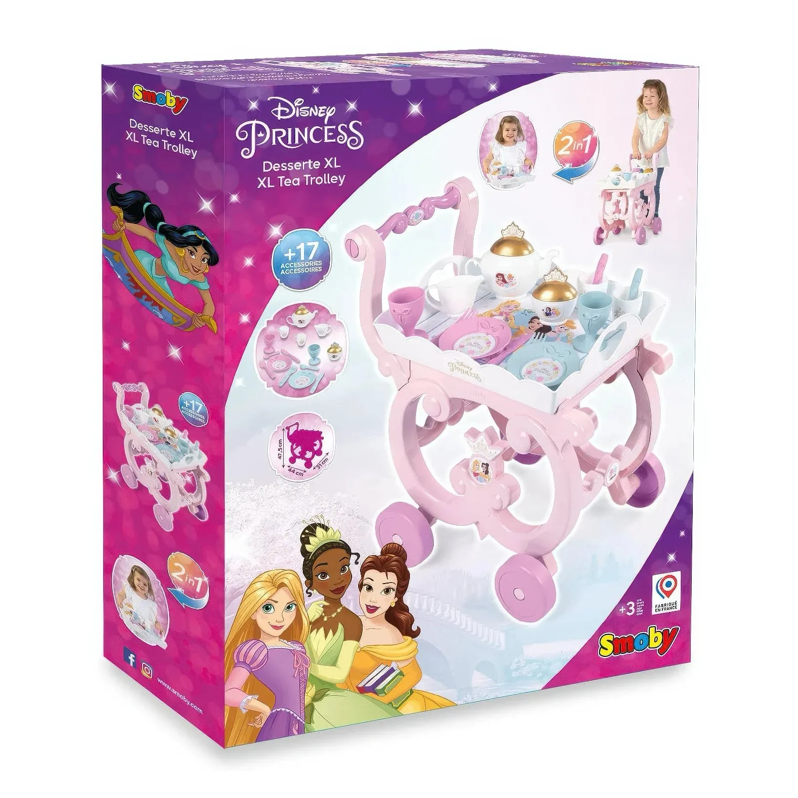 Smoby Disney Princess Tea Set with Trolley