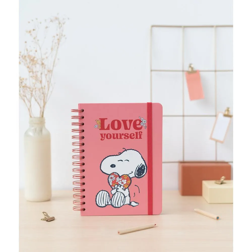 Snoopy Love Yourself A5 Hardcover Notebook