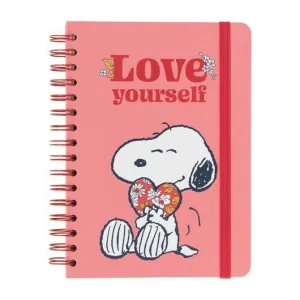 Snoopy Love Yourself A5 Hardcover Notebook