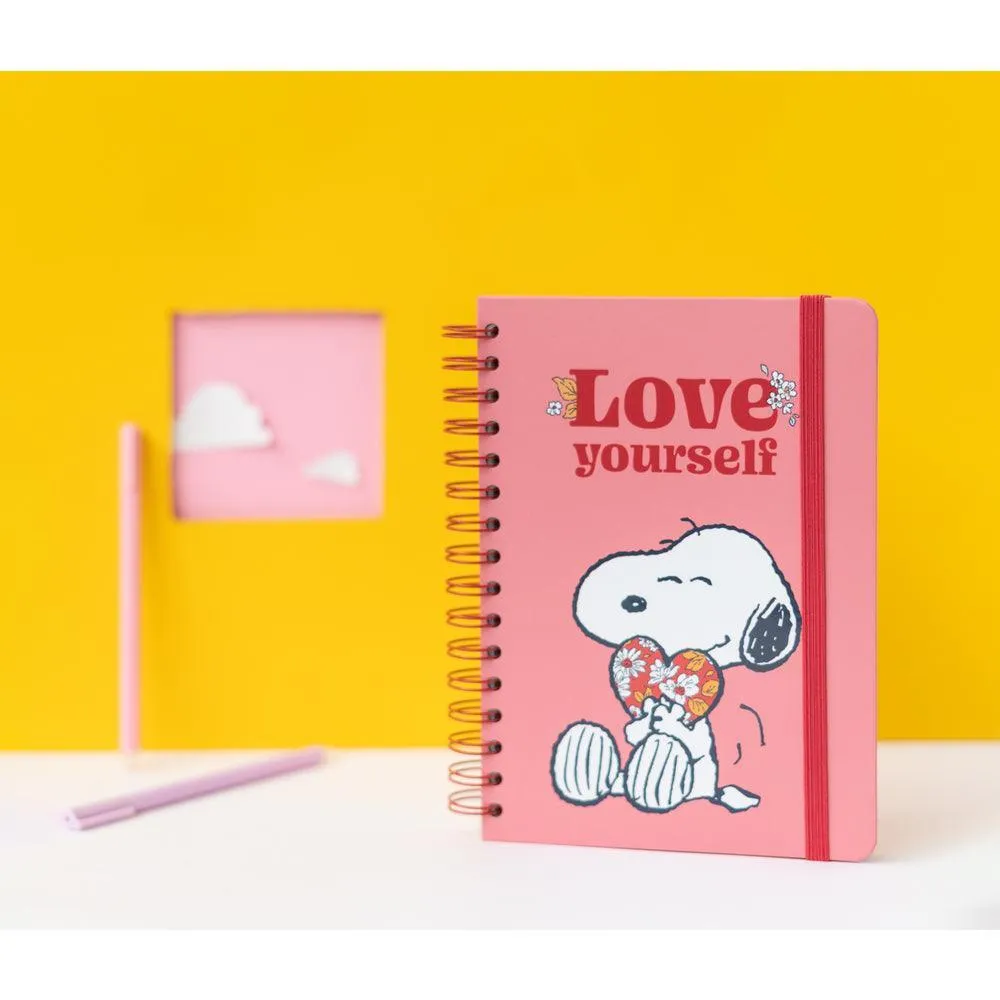 Snoopy Love Yourself A5 Hardcover Notebook