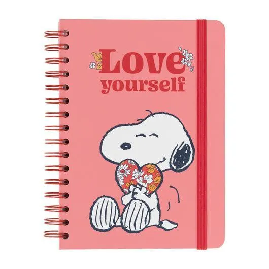 Snoopy Love Yourself A5 Hardcover Notebook