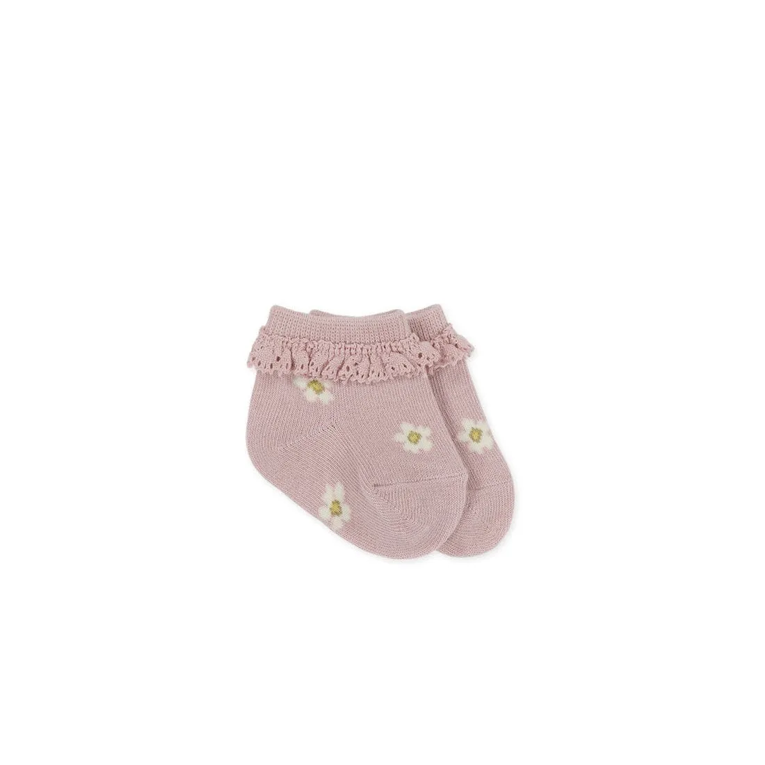 Sock Jacquard Floral | Meredith Violet