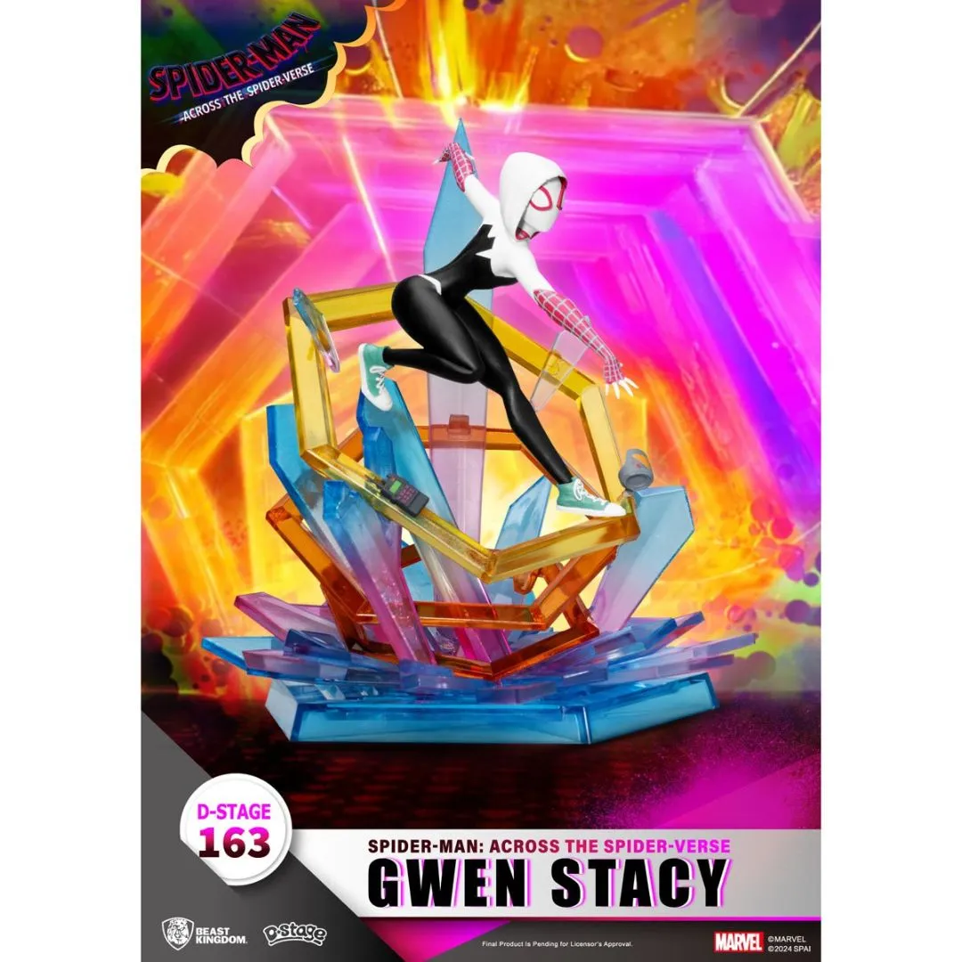 Spider-Man: Across The Spider-Verse Gwen Stacy Ds-163 D-Stage Statue By Beast Kingdom