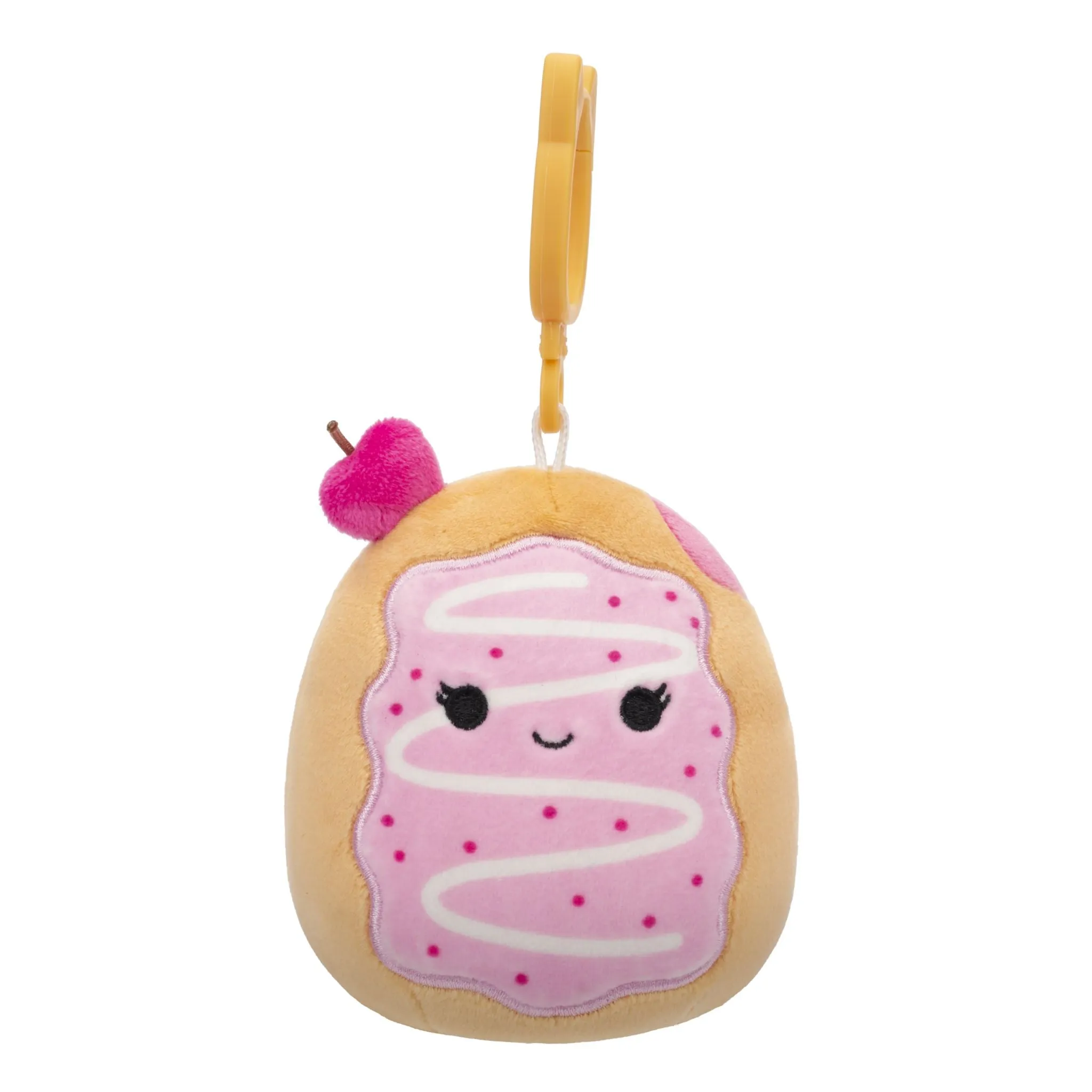 Squishmallows 3.5 Inch Plush Clip-On S20 Perl Pink Cherry Toaster