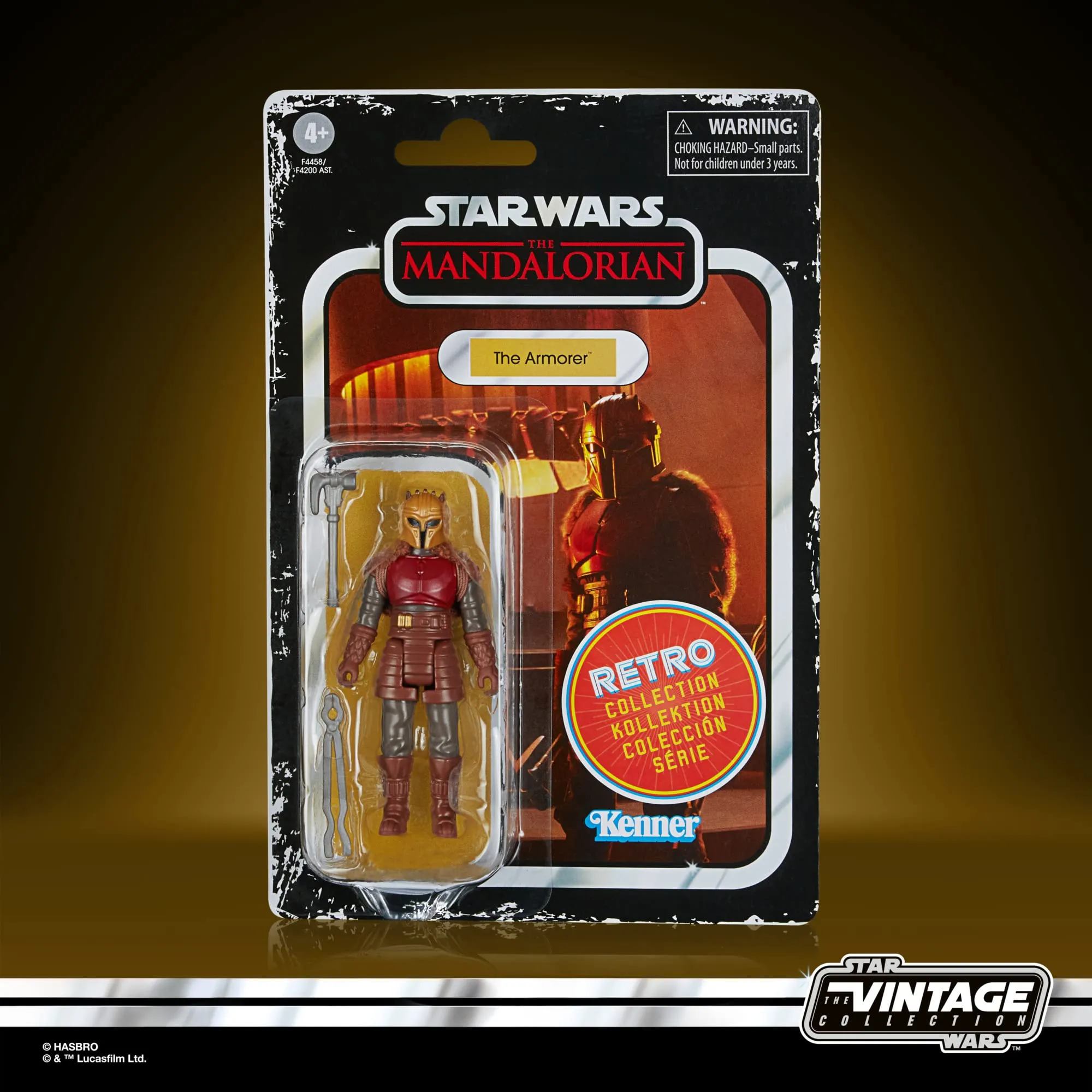 Star Wars Hasbro Retro Collection The Mandalorian - The Armorer 9.5-cm-Scale Action Figure (F4458)