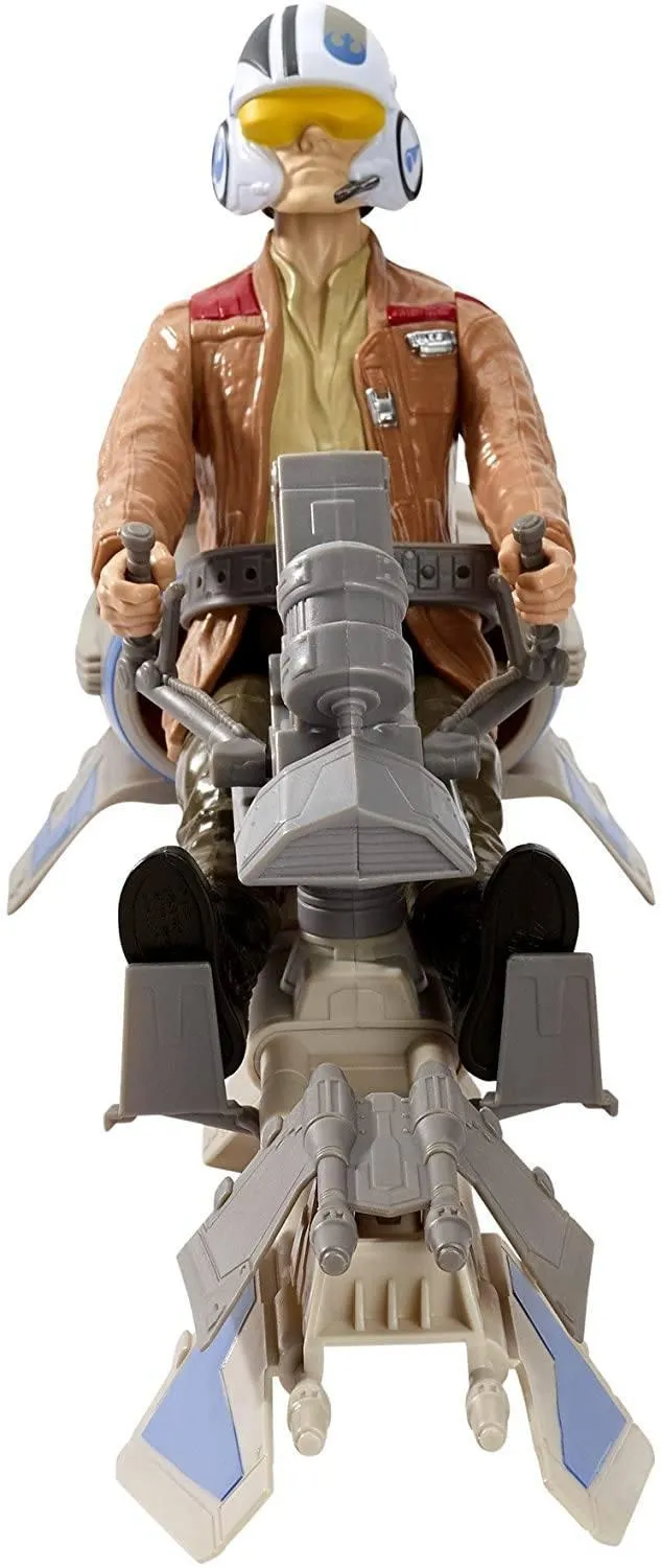 Star Wars The Force Awakens Speeder Bike and Poe Dameron 12-Inch Figure