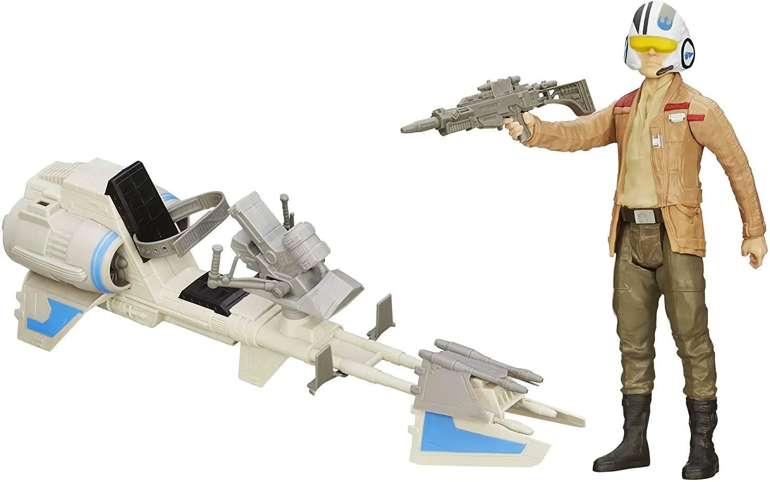 Star Wars The Force Awakens Speeder Bike and Poe Dameron 12-Inch Figure
