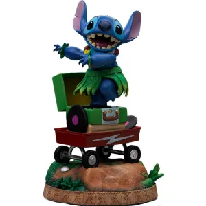 Stitch Hula Statue By Iron Studios