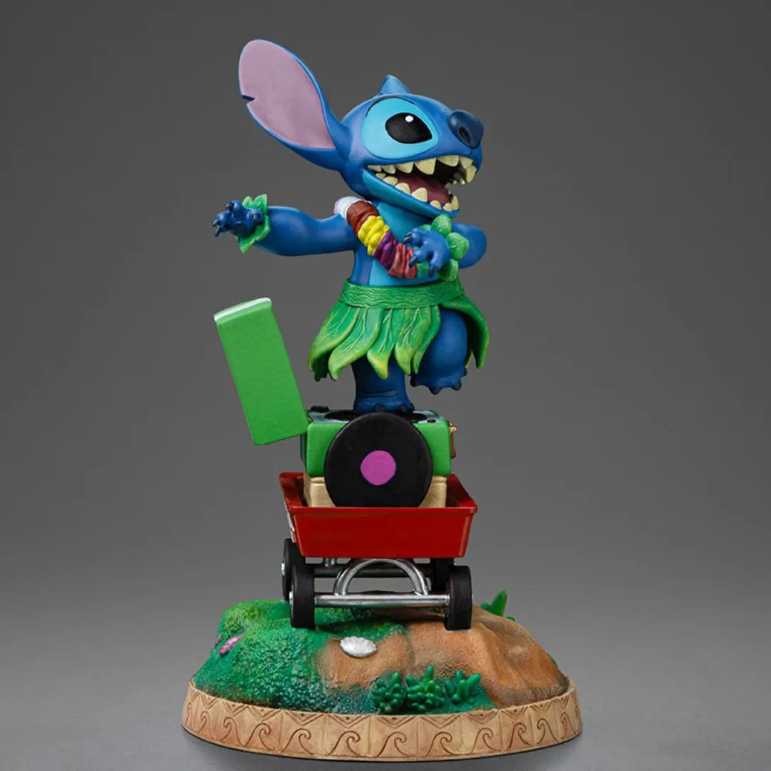 Stitch Hula Statue By Iron Studios