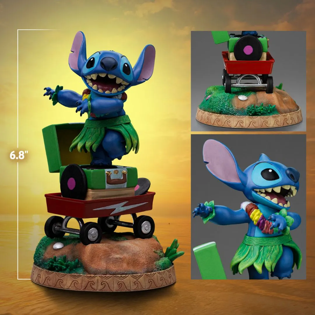 Stitch Hula Statue By Iron Studios