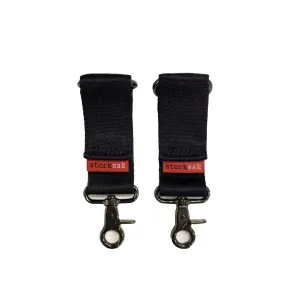 Storksak Stroller Clips - Black & Gunmetal
