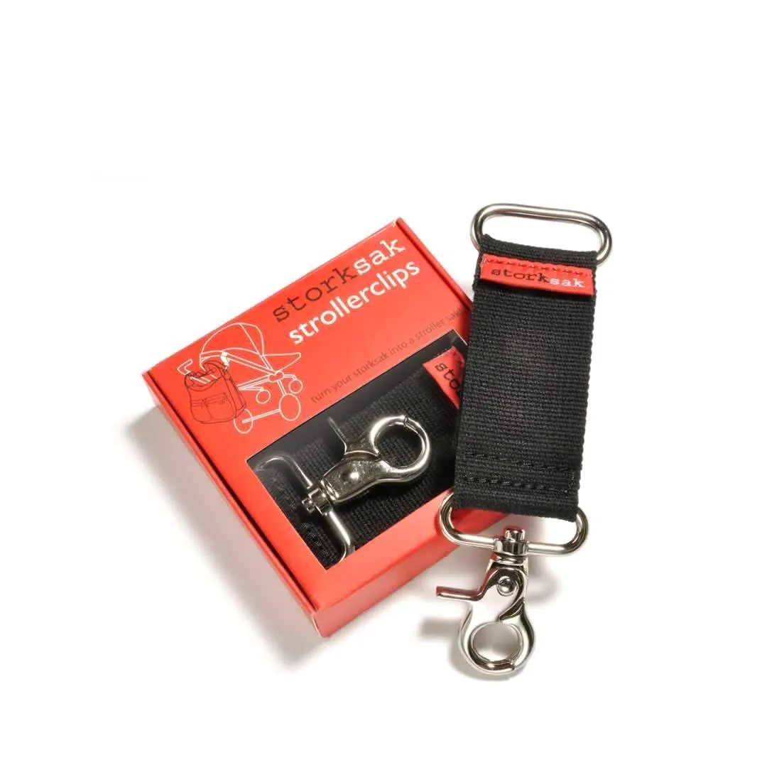 Storksak Strollerclips - Black