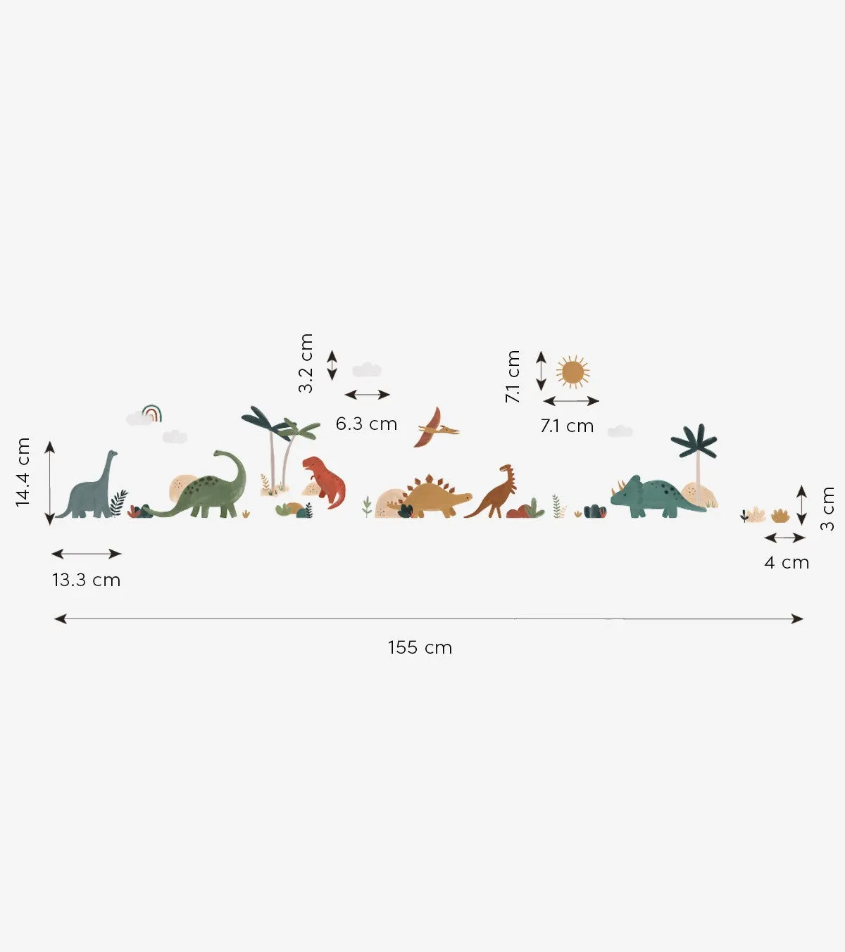 Sunny | Wall Decals - Dinosaur Mix
