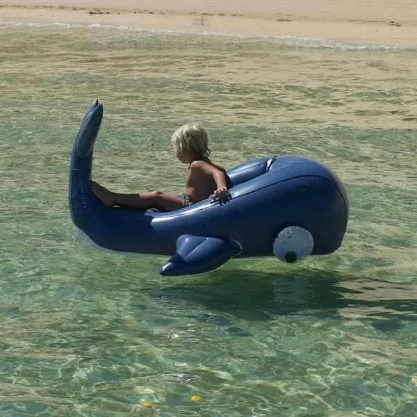 SunnyLife Luxe Ride-On Moby Dick Navy