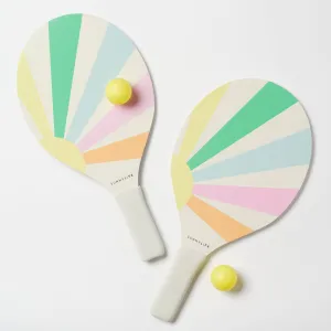 SUNNYLiFE Pool Side Beach Paddle Set Pastel Gelato