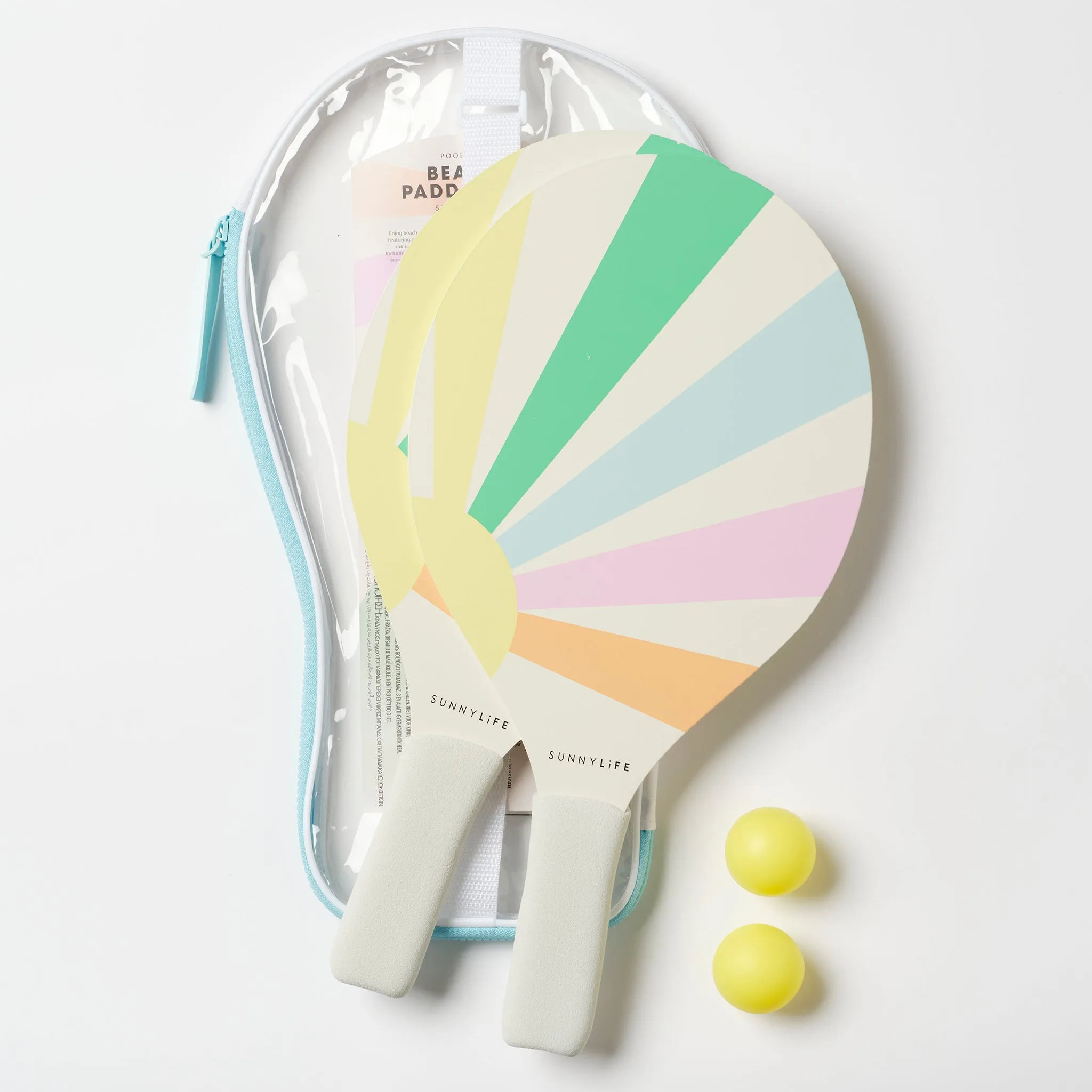 SUNNYLiFE Pool Side Beach Paddle Set Pastel Gelato