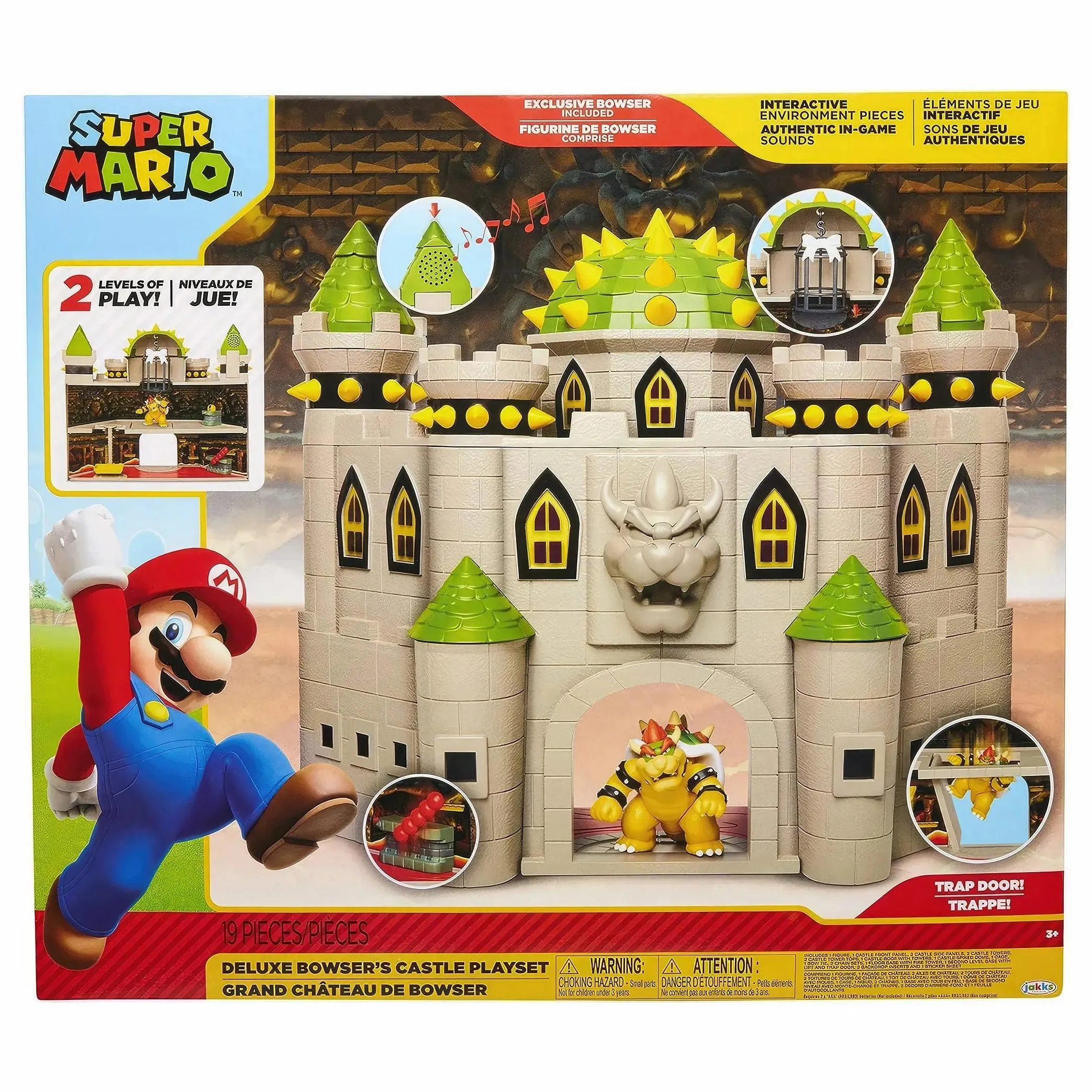 SUPER MARIO Bowsers Castle Deluxe Playset