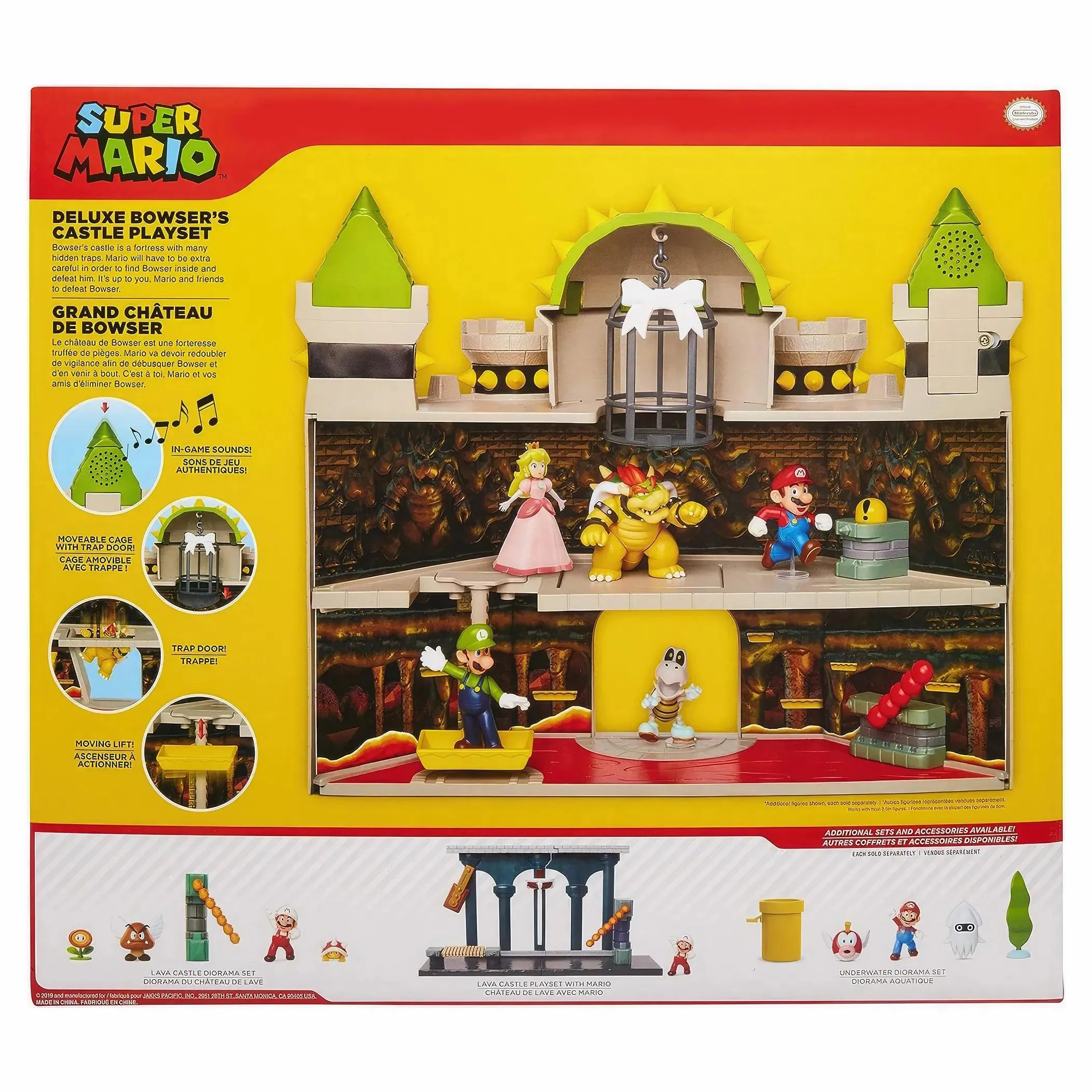 SUPER MARIO Bowsers Castle Deluxe Playset