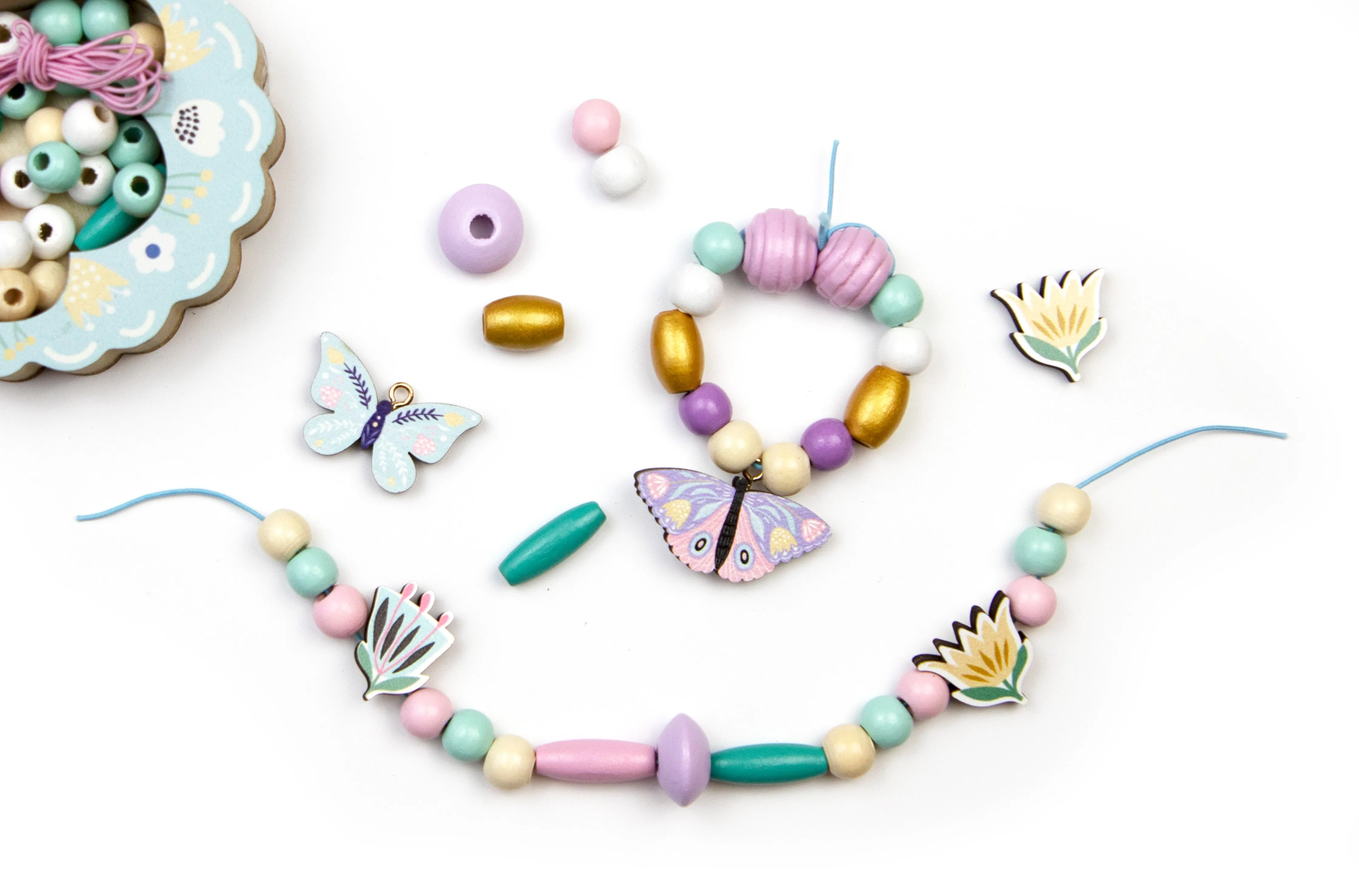 Sycomore Butterfly Wooden Beads