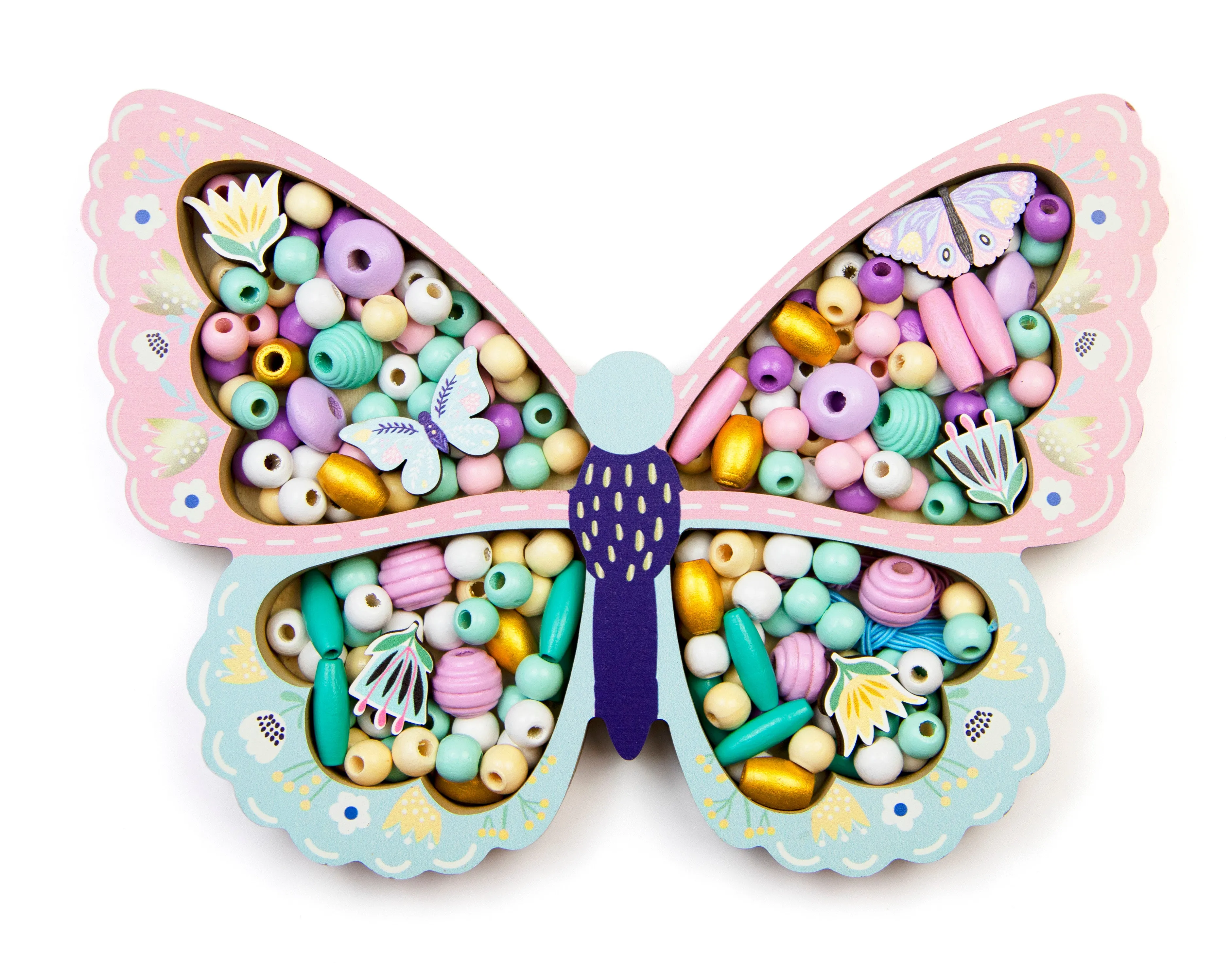Sycomore Butterfly Wooden Beads