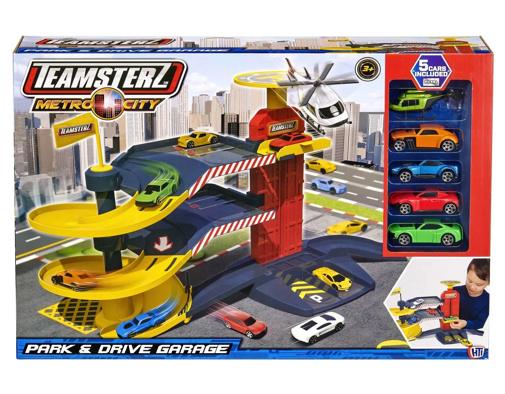 Teamsterz Park & Drive Garage Playset- Assorted