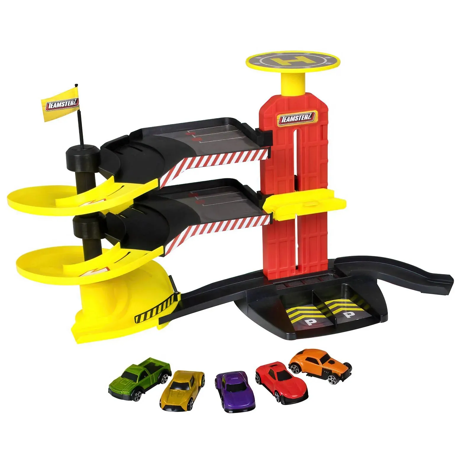 Teamsterz Park & Drive Garage Playset- Assorted