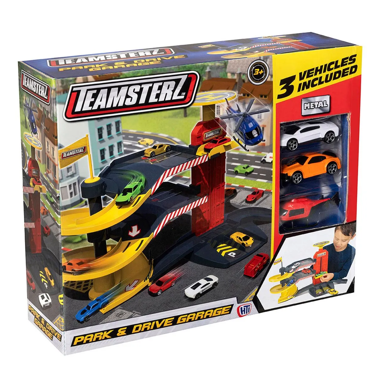 Teamsterz Park & Drive Garage Playset- Assorted