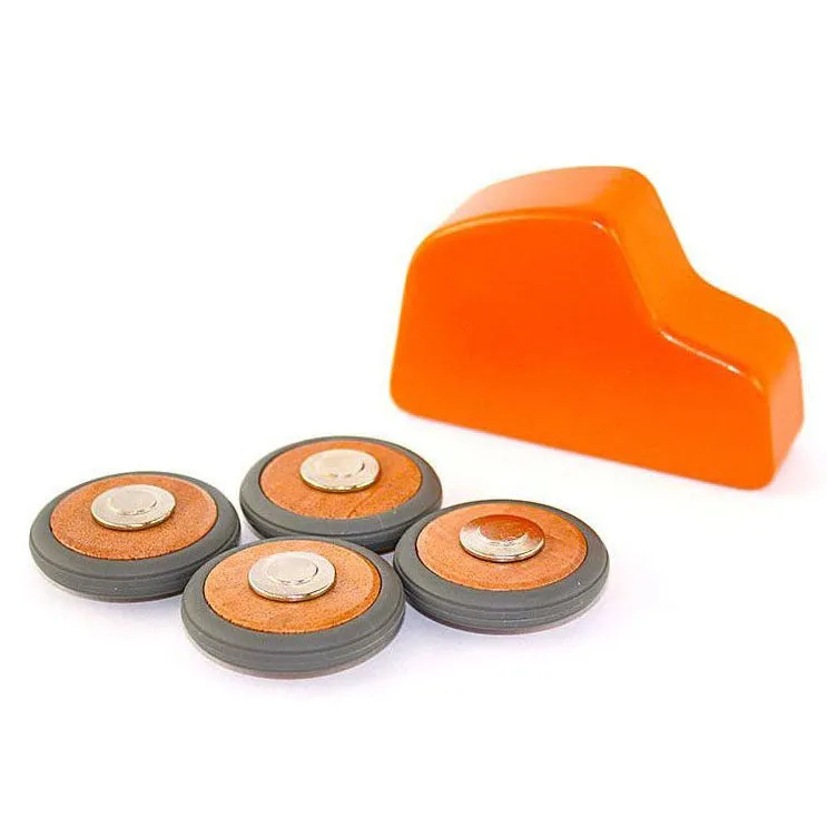Tegu 4 Pack of Magnetic Wooden Wheels