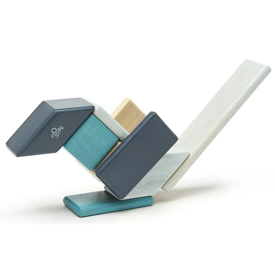 Tegu Blues Magnetic Wooden Block 14 Pieces