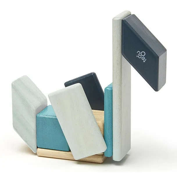 Tegu Blues Magnetic Wooden Block 14 Pieces