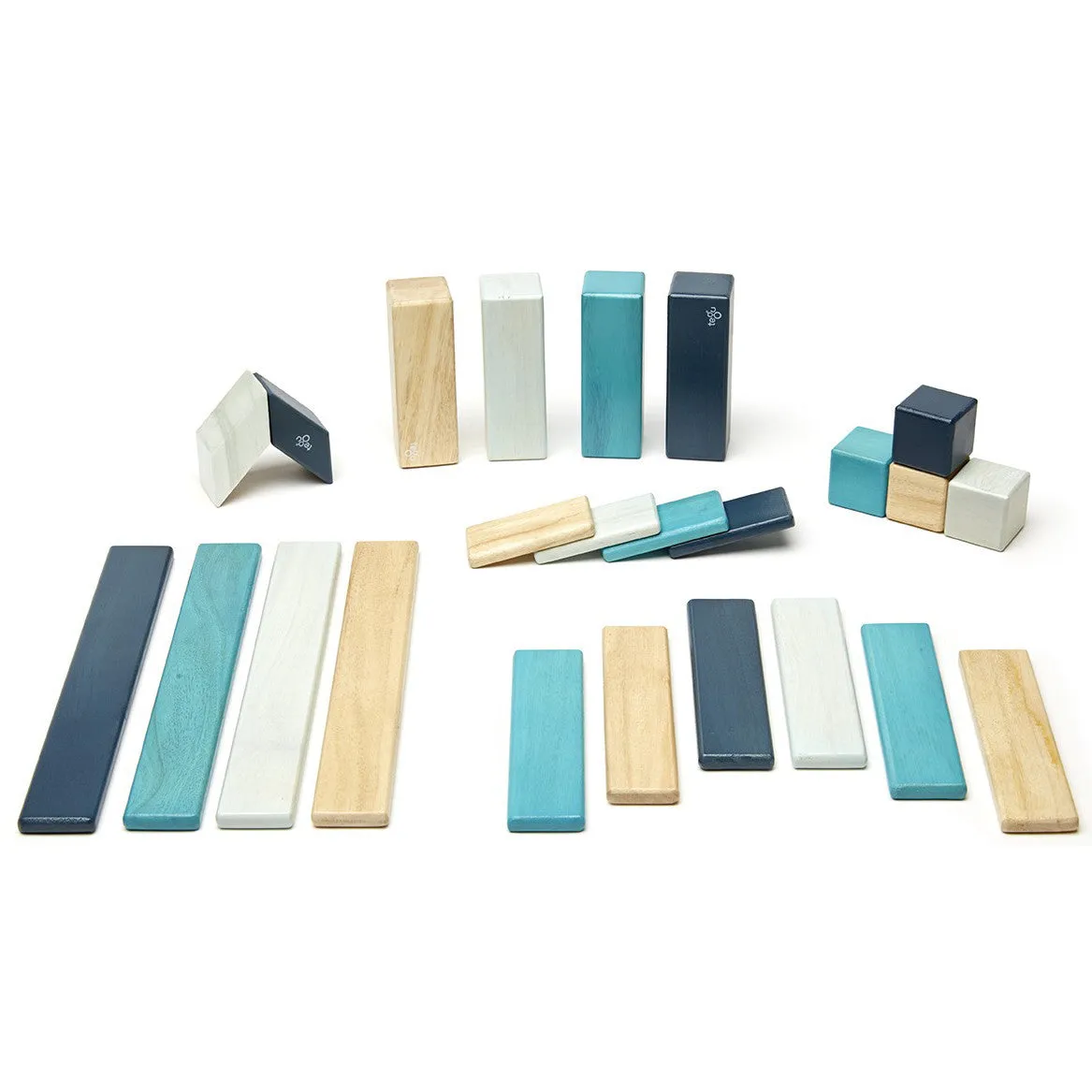 Tegu Blues Magnetic Wooden Block 24 Pieces