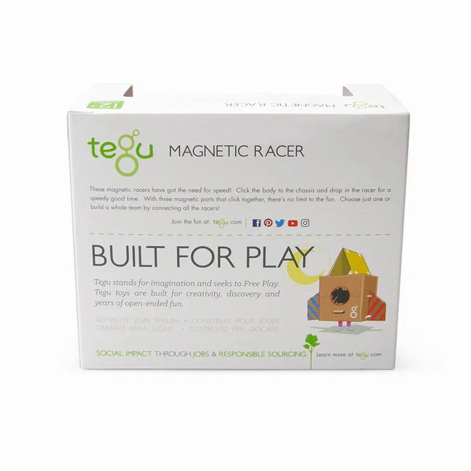Tegu Magnetic Poppy-Blue Yellow Racer