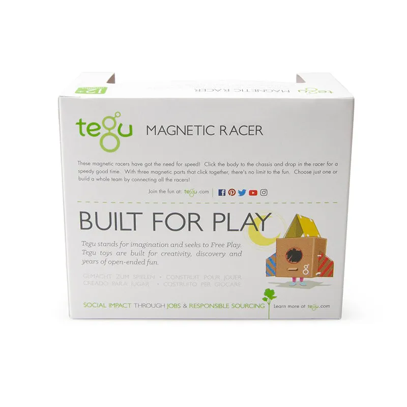 Tegu Magnetic Teal-Yellow Poppy Racer