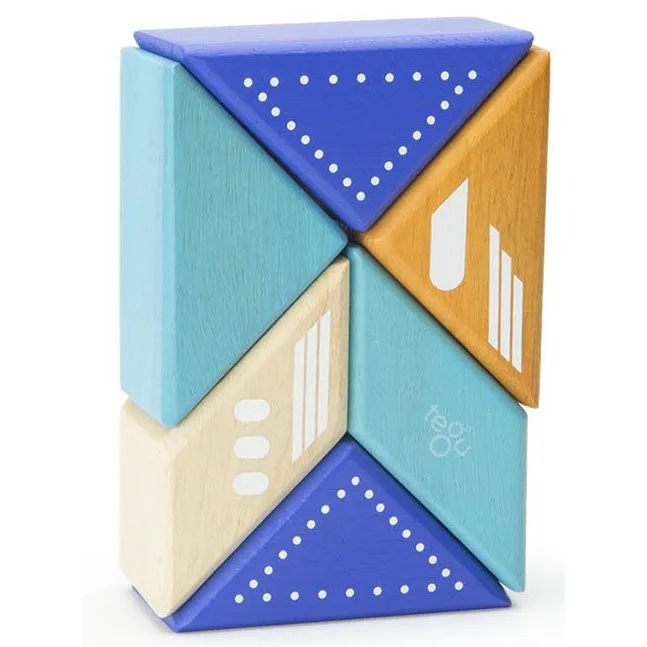 Tegu Travel Pal Jet Plane Magnetic Wooden Blocks