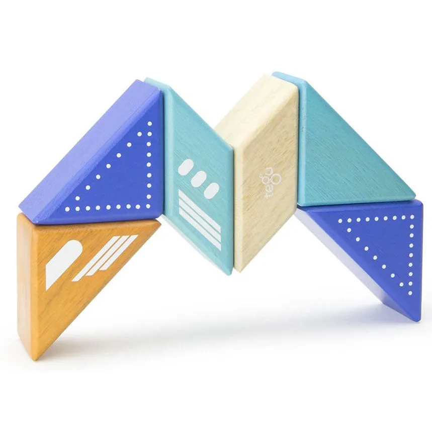 Tegu Travel Pal Jet Plane Magnetic Wooden Blocks