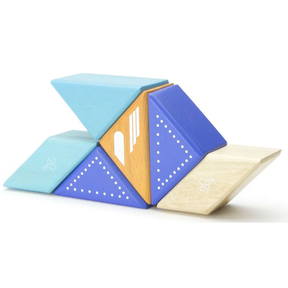 Tegu Travel Pal Jet Plane Magnetic Wooden Blocks