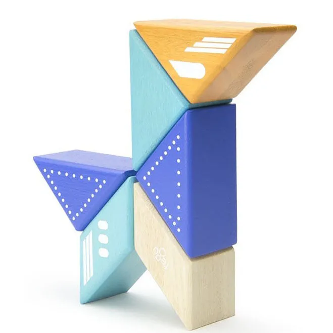 Tegu Travel Pal Jet Plane Magnetic Wooden Blocks