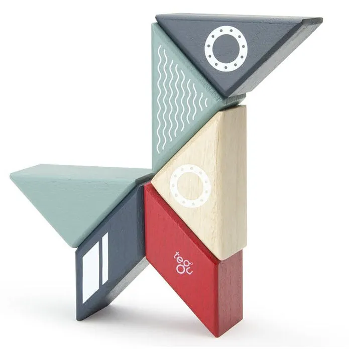 Tegu Travel Pal Tugboat Magnetic Wooden Blocks
