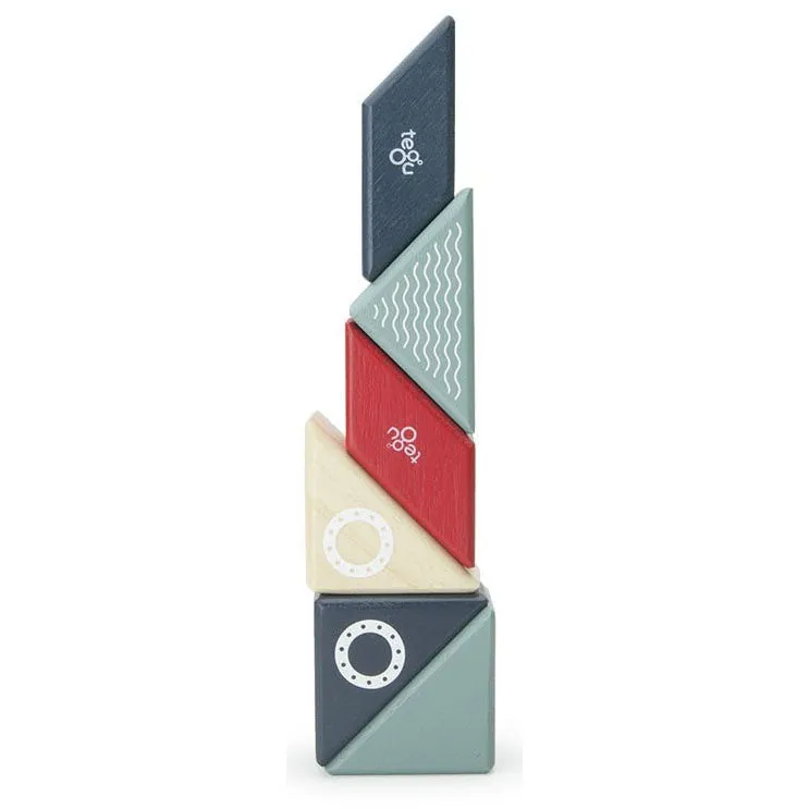 Tegu Travel Pal Tugboat Magnetic Wooden Blocks