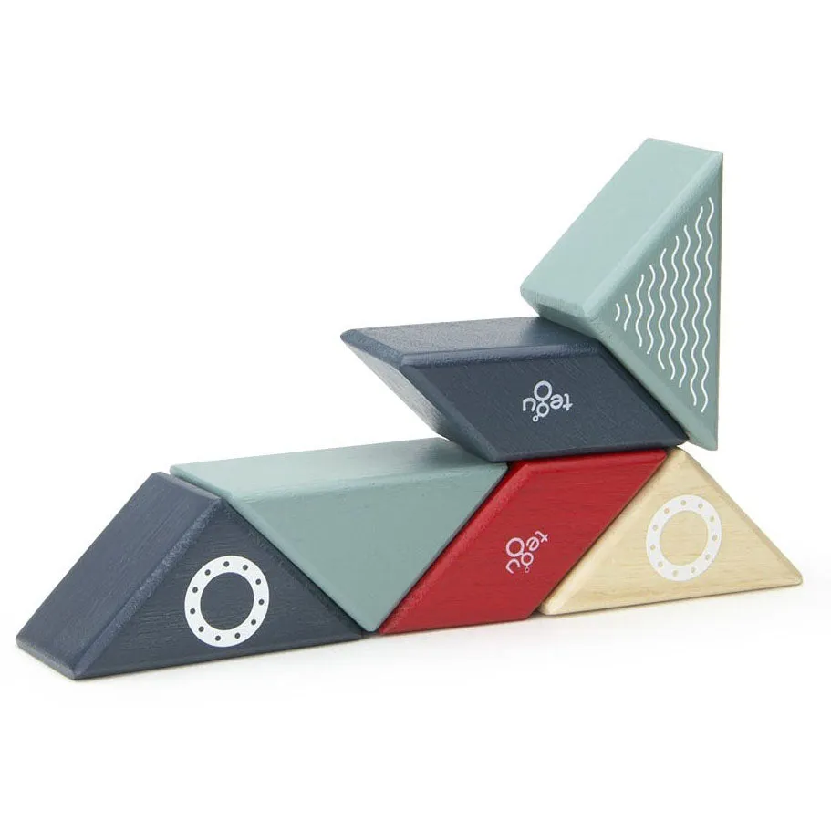 Tegu Travel Pal Tugboat Magnetic Wooden Blocks