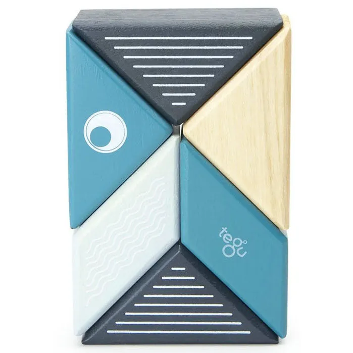 Tegu Travel Pal Whale Magnetic Wooden Blocks
