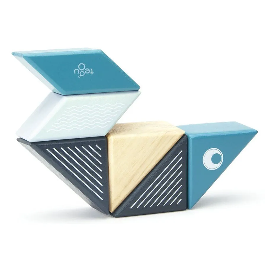 Tegu Travel Pal Whale Magnetic Wooden Blocks