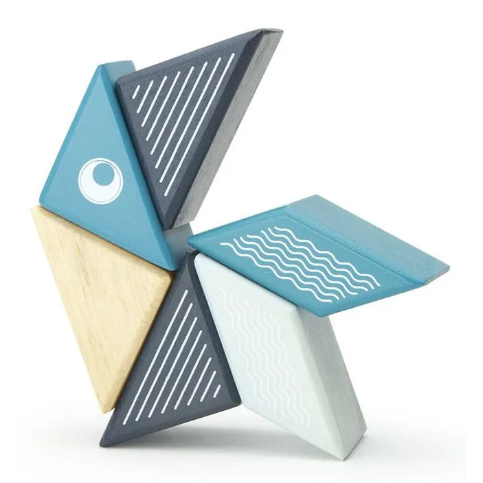 Tegu Travel Pal Whale Magnetic Wooden Blocks