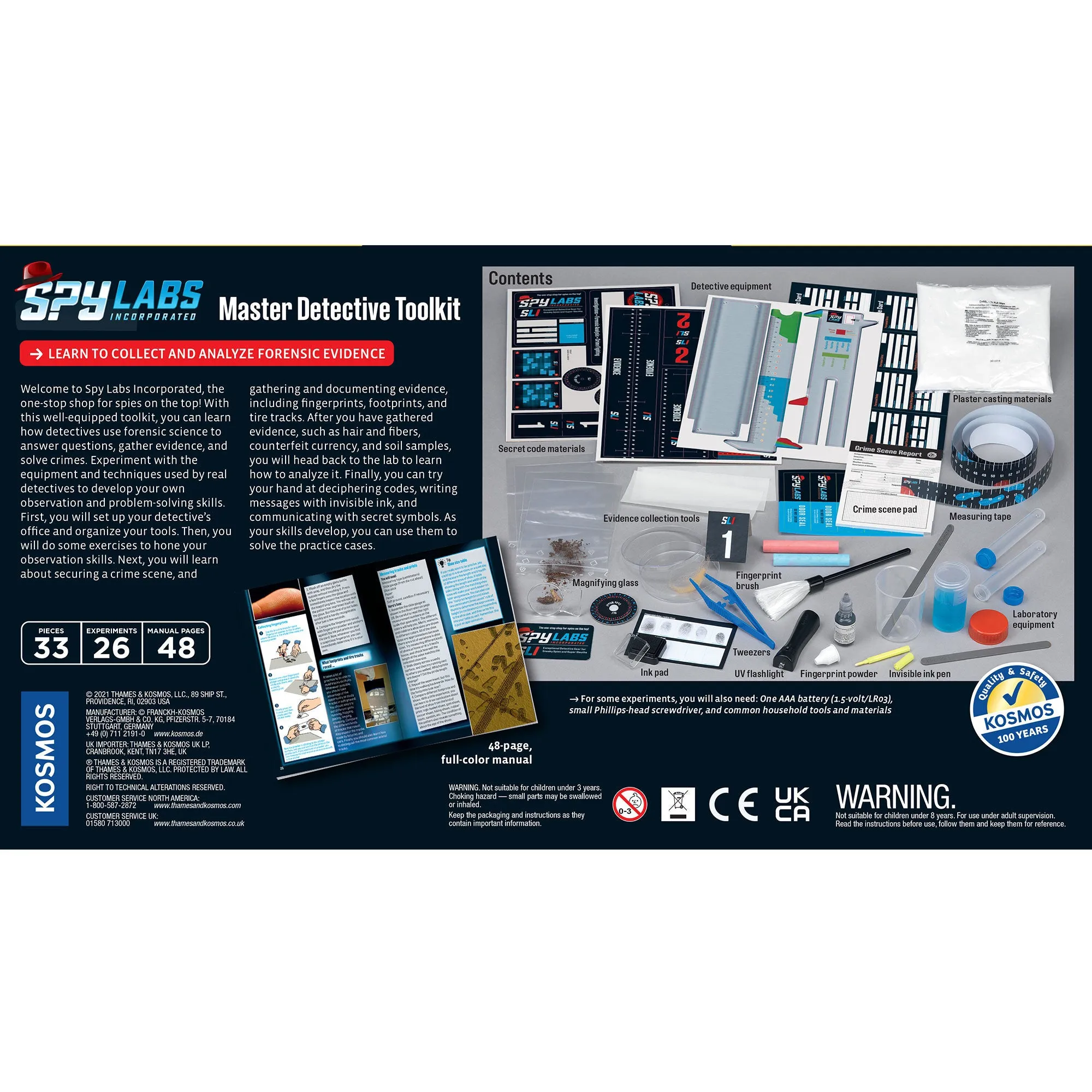 Thames & Kosmos Spy Labs Master Detective Toolkit