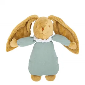 Trousselier Musical Bunny Fluffy 25cm Celadon Green Organic Cotton