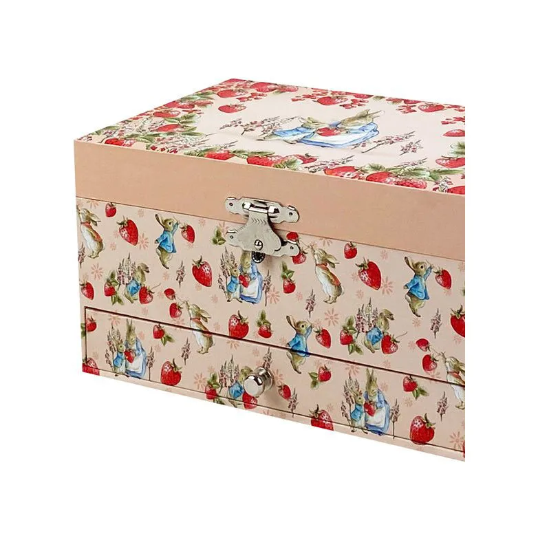Trousselier Musical Jewelry Box Peter Rabbit Strawberries