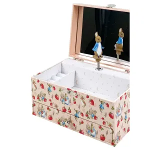 Trousselier Musical Jewelry Box Peter Rabbit Strawberries