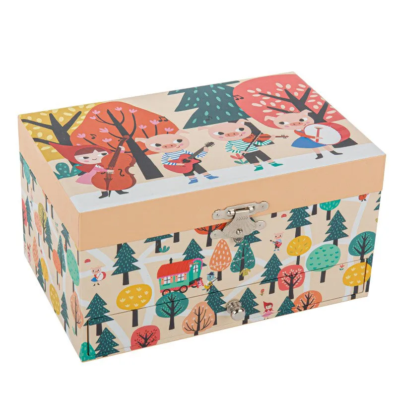Trousselier Musical Jewelry Box Red Ridding Hood